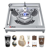 Aufero Laser Engraver Machine 10W Output Laser Engravering Machine with APP Control Laser Engraver and Cutter Machine for Wood, Metal, Acrylic,Leather (10W) Aufero
