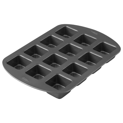 Wilton Perfect Results Premium Non-Stick Bar Baking Pan, 12-Cavity, Steel