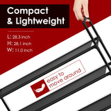 Sakugi Shoe Rack with Non-Woven Fabric - 3-Tier Shoe Organizer for Closet, Garage, Corridor & Entryway, Sturdy and Stackable, X-Large, Black Sakugi