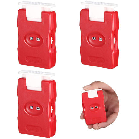 4 Pieces Knitting Counter Stitch Needle Marking Tool Mini Crochet Stitch Knitting Stitch Plastic Knit Stitch Counter, Red Weewooday