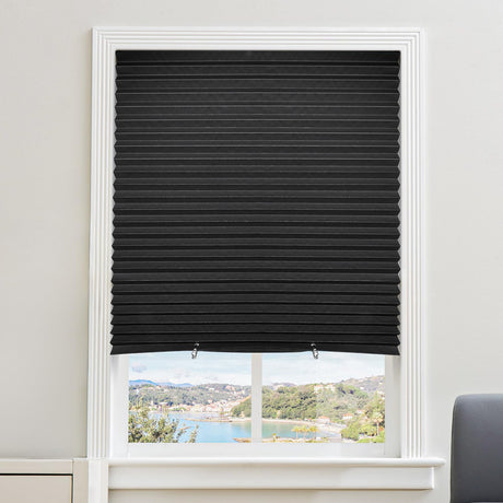 6 Packs Cordless Blackout Pleated Blinds Light Filtering Darkening Temporary Paper Shade 36 in x 72 in Touri