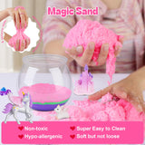 RONSTONE Uni-Corn Terrarium Kit Toys for Girls - Birthday for Girls Ages 4 5 6 7 8-12 Year Old - Light Up DIY Uni-Corn Arts and Crafts for Kids RONSTONE