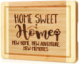 Housewarming Gifts, Engraved Cutting Board House Warming Gifts for New Home, New Home Gift Ideas For Couple, Women, Men, Friends, New Homeowner, Daughter, Son, Home Sweet Home Sign Ringshine