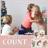 WEBEEDY 20 Sets Flower Paper Quilling Kit for Adults Beginners Greeting Card Making Kit with Envelope and Instruction,DIY Flower Cards for All Occasions Happy Birthday,Holiday,New Year,Thanksgiving WEBEEDY