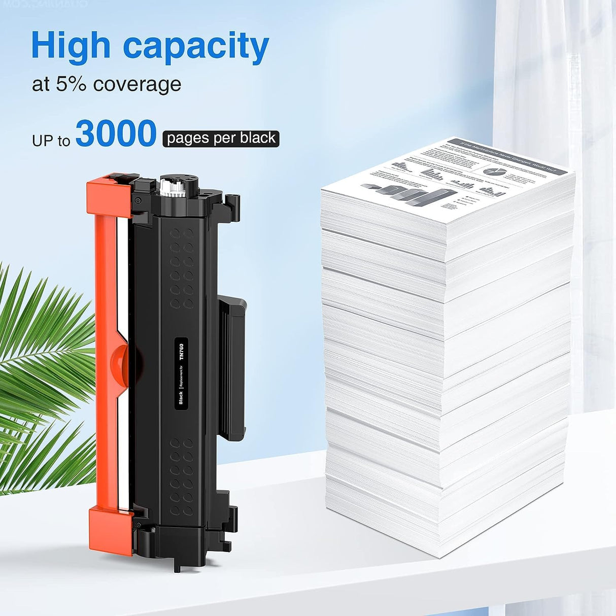 myCartridge Remanufactured Toner Cartridge Replacement for Brother TN760 TN-760 TN730 TN-730 for MFC-L2710DW MFC-L2750DW HL-L2350DW HL-L2370DW HL-L2395DW HL-L2390DW Printer(Black,TN760 2Pk) myCartridge