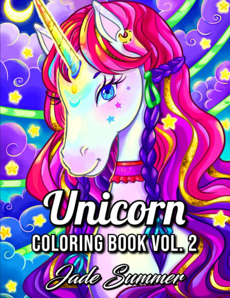 Unicorn Coloring Book: For Adults with Magical Unicorns, Beautiful Flowers, and Relaxing Fantasy Scenes (Volume 2) (Unicorn Coloring Books) WoodArtSupply