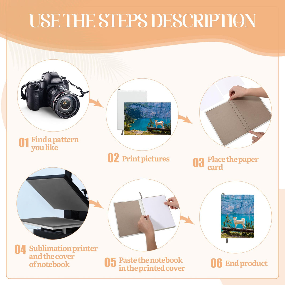 Colarr 12 Pcs Sublimation Journal Blank Notebooks Bulk A5 190 Pages Thick Faux Leather Notebook Sublimation Note book Leather Sublimation Journal Notebook for School Office Supplies, 8.3 x 6 Inch Colarr