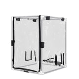 FUNGDO Transparent 3D Printer Enclosure Resin Printer Enclosure Clear TPU Protective Cover Dustproof Tent with Ventilation Fixing Port for FDM/LCD/DLP/SLA 3D Printer (T-Middle) FUNGDO