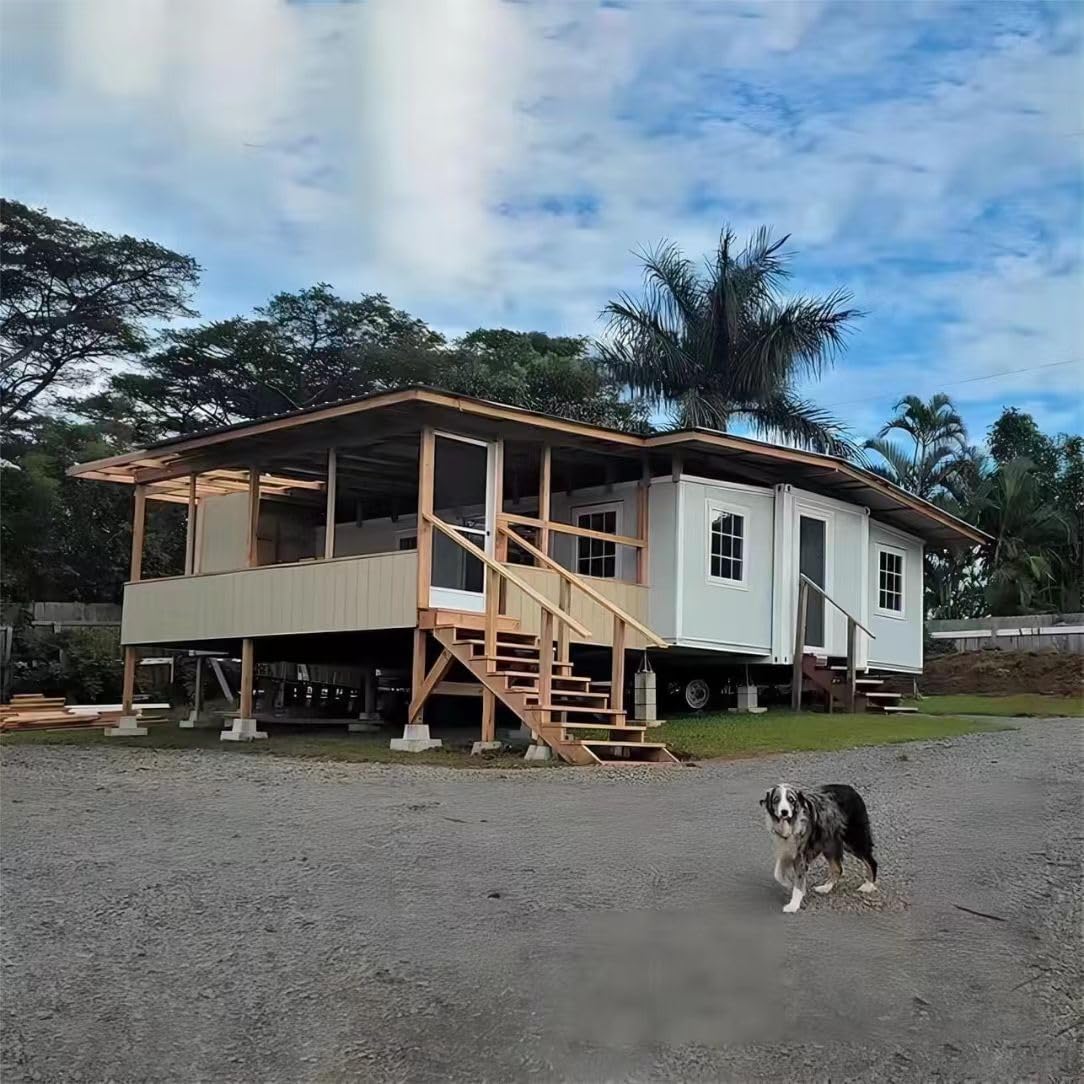 𝗣𝗼𝗿𝘁𝗮𝗯𝗹𝗲 𝗘𝘅𝗽𝗮𝗻𝗱𝗮𝗯𝗹𝗲 𝗖𝗼𝗻𝘁𝗮𝗶𝗻𝗲𝗿 𝗛𝗼𝗺𝗲 - 20FT/40FT Customizable Prefab House with Extension, Foldable 𝗕𝗮𝘁𝗵𝗿𝗼𝗼𝗺 & 𝗞𝗶𝘁𝗰𝗵𝗲𝗻, Fast Assembly Modular Unit Generic