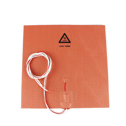 BCZAMD 3D Printer Heating Plate Adhesive Silicone Heated Mat 120V 750W with NTC 100K Thermistor No Hole for Crealit Ender 3 Max 3D Printer Parts 300 X 300mm (Approx. 12" X 12") - WoodArtSupply