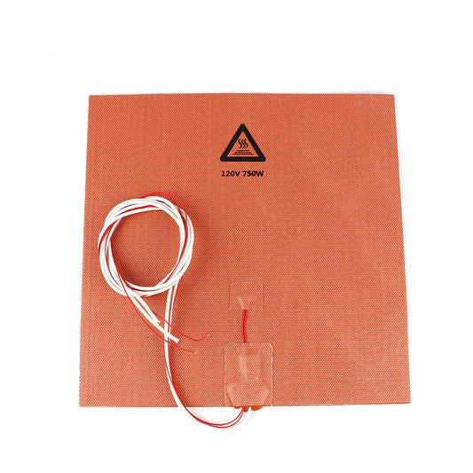 BCZAMD 3D Printer Heating Plate Adhesive Silicone Heated Mat 120V 750W with NTC 100K Thermistor No Hole for Crealit Ender 3 Max 3D Printer Parts 300 X 300mm (Approx. 12" X 12") - WoodArtSupply