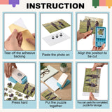 Talltalk DIY Photo Puzzle Maker Set Jigsaw Puzzle Puncher with Adhedive Foams and Stroage Bags Photo Cutter Machine for Personalized Customized Pictures Making Tool Talltalk