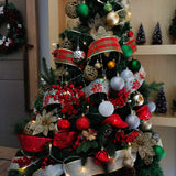 48 Yards Assorted Christmas Ribbons - Plaid, Bow, Wired, Mesh, Glitter, Tulle, Organza - 2.5" Wide For Wreaths, Garlands Winlyn