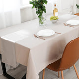 Aneco 4 Pack Satin Table Runner 12 x 108 Inch White Long Bright Silk and Smooth Fabric Party Table Runner for Wedding Banquet Party Decoration Aneco