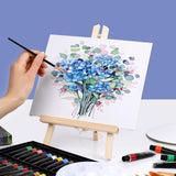 ESRICH 24 Pack 11.8" Wood Easels,Small Tabletop Display Stand,Easel Stand for Painting,Painting Party,Kids Student Tabletop Easels for Painting, Portable Canvas Photo Picture Sign Holder ESRICH