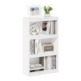 Furinno Jaya Enhanced Home Bookcase 3-Tier Adjustable Bookshelf, White Furinno