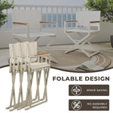 Grand patio 11-Piece Outdoor Dining Set, 10 Extra-Wide Folding Chairs & 1 Rectangle Expandable Table for 6-8 Person, Sling Mesh Patio Chairs with Wood Grain Table for Yard, Poolside, Deck, Apricot Grand patio
