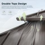 GREEN PARTY 12 X 14ft Hardtop Gazebo with Nettings and Curtains, Heavy Duty Double Roof Galvanized Steel, Outdoor Aluminum Gazebos Pergolas for Patios, Backyard, Deck, Garden, Lawns GREEN PARTY