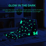 Givjoy Foldable Floor Mattress for Kids, Glow in The Dark Toddler Washable Tri Folding Floor Nap Mat for Sleeping Daycare, Child Trifold Futon Sofa Bed with Storage Bag for Girls and Boys Givjoy