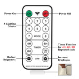 Lightess Wall Decor Mason Jar Sconces with Remote Control, Rustic Home Decor Wall LED Fairy Lights with White Rose, Farmhouse Wall Decorations Lights Set of Two for Dining Room Living Room Lightess