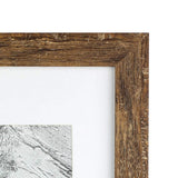 kennethan Rustic Brown 11x14 Picture Frame - Made to Display Pictures 8x10 with Mat or 11x14 Without Mat - Wide Molding - Wall Mounting Material Included kennethan