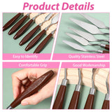 Palette Knife Set, 27Pcs Palette Knives Stainless Steel Art Paint Knife Professional Paint Spatula Painting Knife with Wood Handle for Oil Painting Acrylic Color Mixing and Texturing DIVINA VITAE