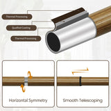 Wood Curtain Rods for windows 48 to 84 Inch(4-7ft): 1 Inch Adjustable Heavy Duty Curtain Rods,Netted Wood Grain Window Curtains Rods for Farmhouse,Living room, bedroom, kitchen, etc. Size:36-88" Ycolnaefllr