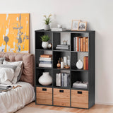 12 Cube Storage Organizer, Storage Shelf Organizer Bookshelf with Open Back, Open Shelf Bookcase, Wood Cubby Closet Cabinet Display Unit with 6 Removable Back Panels for Living Room Bedroom, White JupiterForce