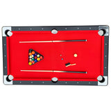 Hathaway Fairmont 6 Ft Portable Pool Table, Adults Folding Billiards Tables for Game Room with Easy Foldable Storage, Includes Full Set of Billiard Balls, Cues, Chalk & Brush Hathaway