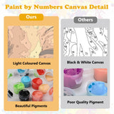 MEIYUDA Fox Paint by Numbers Kit, Cute Animal Paint by Numbers for Adults Beginners, DIY Acrylic Oil Painting by Number on Canvas for Gift Home Wall Decor 12x16in MEIYUDA