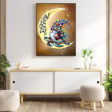 5D Diamond Painting Kits for Adults Moon Gnome Diamond Art Kits for Adoults DIY Full Round Paint with Diamond Art Dots Moon Turtle Gem Art Painting Crafts for Home Wall Decor 11.8x15.7inch Meothan