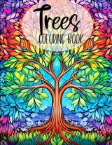 Trees Coloring Book: Beautiful Mandala Tree of Life Design Coloring Pages / Easy and Simple Designs for Stress Relief & Relaxation / 8.5x11 100 pages WoodArtSupply