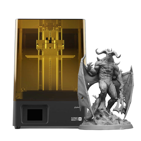 phrozen Sonic Mighty 4K LCD Resin 3D Printer, L7.9 x W4.9 x H8.7 Printing Volume, 9.3" Mono LCD Screen & 22cm Z-axis, Matrix LED UV Light Tech, Large 3D Models, Miniatures,Tabletops phrozen