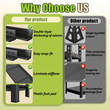 Notmise Book Shelf, 5 Tier Metal Wide Bookshelves, Heavy Duty Bookcase, Adjustable Industrial Bookshelf, Tall Book Shelf for Living Room & Bedroom and Library, Black(72" H*35.4" W*15.8" D) Notmise