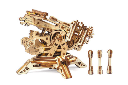 UGEARS Archballista and Tower Wooden 3D Puzzle - Mechanical Model for Self Assembly - Laser-Cut DIY Kit