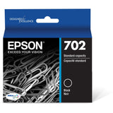 EPSON 702 DURABrite Ultra Ink Standard Capacity Black Cartridge (T702120-S) Works with WorkForce Pro WF-3720, WF-3730, WF-3733 Epson