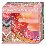 Origami Paper Kit Dobule Sided 100 Sheets 100 Colors 6 Inch Japanese Chiyo Square Easy Fold Arts Crafts DIY Handwork Origami Papers Beginner Sakuras Baroque Mifuner
