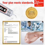 B-7000 Craft Glue for Jewelry Making - 15ml/0.5oz (2 Pack) - Multi-Function B-7000 Super Adhesive Glues Liquid Fusion Glue for Rhinestones Crafts, Clothes Shoes, Fabric, Jewelry Making, Cell Phones ALECPEA