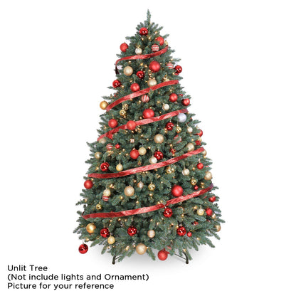 OasisCraft Christmas Tree 10ft, Premium Hinged Blue Spruce Artificial Christmas Tree with Realistic 4868 Tips, Unlit