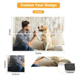 MecTo Customized Soundproof Panels, Personalized Acoustic Sound Absorbing Wall Art, 6 Pack Self-Adhesive Decorative Acoustic Panels for Walls (72x48in, 6-Pack) MecTo