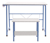 SD Studio Designs Project Center, 55126 Craft Table Play Desk with Bench, Blue SD STUDIO DESIGNS
