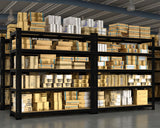 BuxWellBang 5 Tier Garage Storage Shelves - 48" W x 18" D x 71" H Heavy Duty Adjustable Shelving Unit, Metal Organizer Utility Rack for Basement, Pantry, Kitchen, Black BuxWellBang