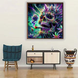 5D Diamond Art Kits for Adults,DIY Skull Diamond Painting Kits Full Drill Diamond Crystal Rhinestone Gem Art Craft Kits for Adults,Home Wall Decor 12X12Inch SHICERNHJ