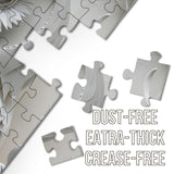 Owl Puzzles Paper-Cut Art Puzzle 1000 Piece for Adults, White Bird Jigsaw Puzzle Animal Forest, Impossible Difficult Hard Puzzle as Family Game BBOLDIN