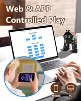 Biped Robot Kit STEM Toys Science Kit for Kids, Bionic Bipedal Robotics Programmable Coding Crafts Set for Arduino ESP32, Birthday Gift for Age 8-12 Boys Girls Teens ACEBOTT