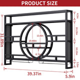 3-Tiers 39in Wine Rack Wall Mounted, Floating Bar Shelves with Wine Glass Holder Hanging Industrial Liquor Shelf, Wall-Mounted Wine Racks Cabinets for Home Bar No Assembly Required Boshen