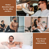 FUHITIM Fragrance Oil Gentlemen's Set, Scented Oil for Candle Scents for Candle Making, Soap Making Scents, Diffuser Oils Scents | Leather, Sweet Tobacco, Teakwood, Bay Rum, Cedar, Sandalwood (6*10ML) FUHITIM