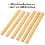 BAMEOS Bamboo Nesting Triangle End Table,Set of 2 Coffee Table Modern Minimalist Side Table for Living Room (Walunt) BAMEOS