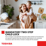 TOSHIBA ML4-EM22PAIT(SS) Countertop Microwave Oven with Sensor Cook, 6 Auto Menus, Origin Inverter, Child Lock, 2.2 Cu Ft for Large Family, 16.5 Inch Removable Turntable, 1200W, Stainless Steel TOSHIBA