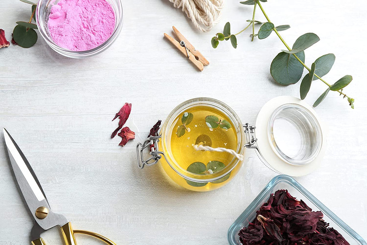 American Soy Organics Microwavable Soy Wax Beads for Candle Making – Premium Soy Candle Kit-10 pounds Freedom Soy Beads-4 Centering Devices- 20 Wick stickers-20 6-inch pre-Waxed Wicks American Soy Organics